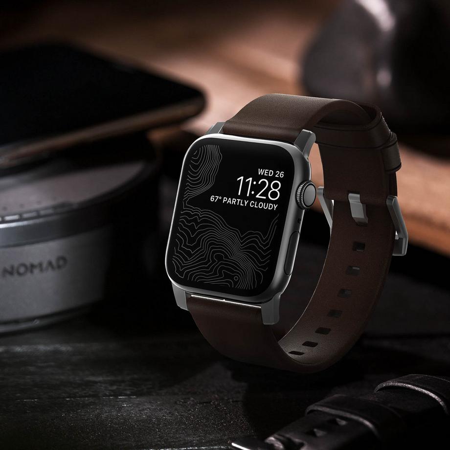 Nomad  Bracelet Apple Watch 42/44 Nomad Marron 