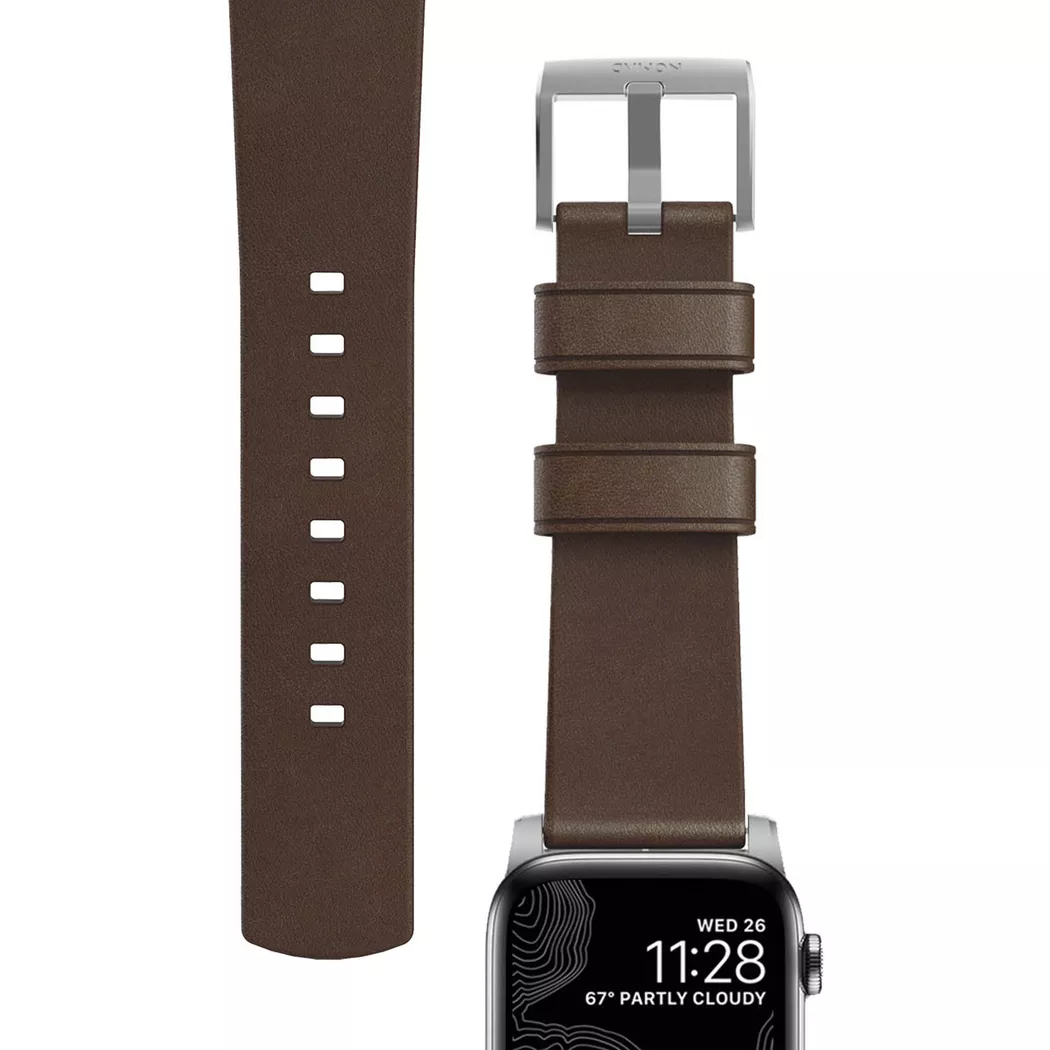 Nomad - Bracelet Apple Watch 42/44  Marron, One Size