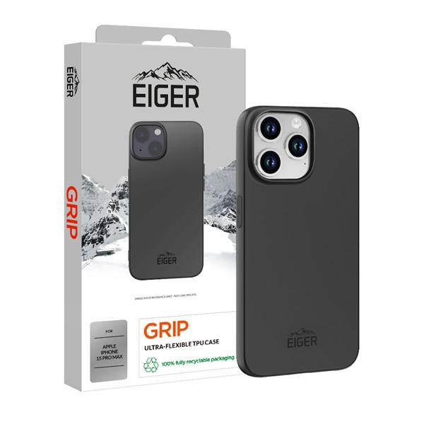Image of Eiger flexibles TPU Case Schwarz für iPhone 15 Pro Max