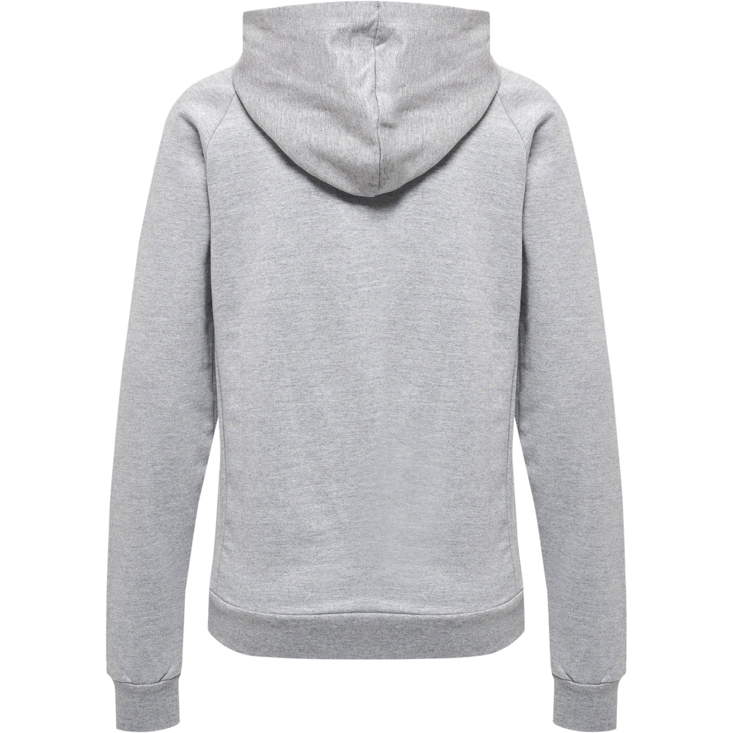 Hummel  sweatshirt mit kapuze und reißverschluss aus baumwolle, damen move grid 