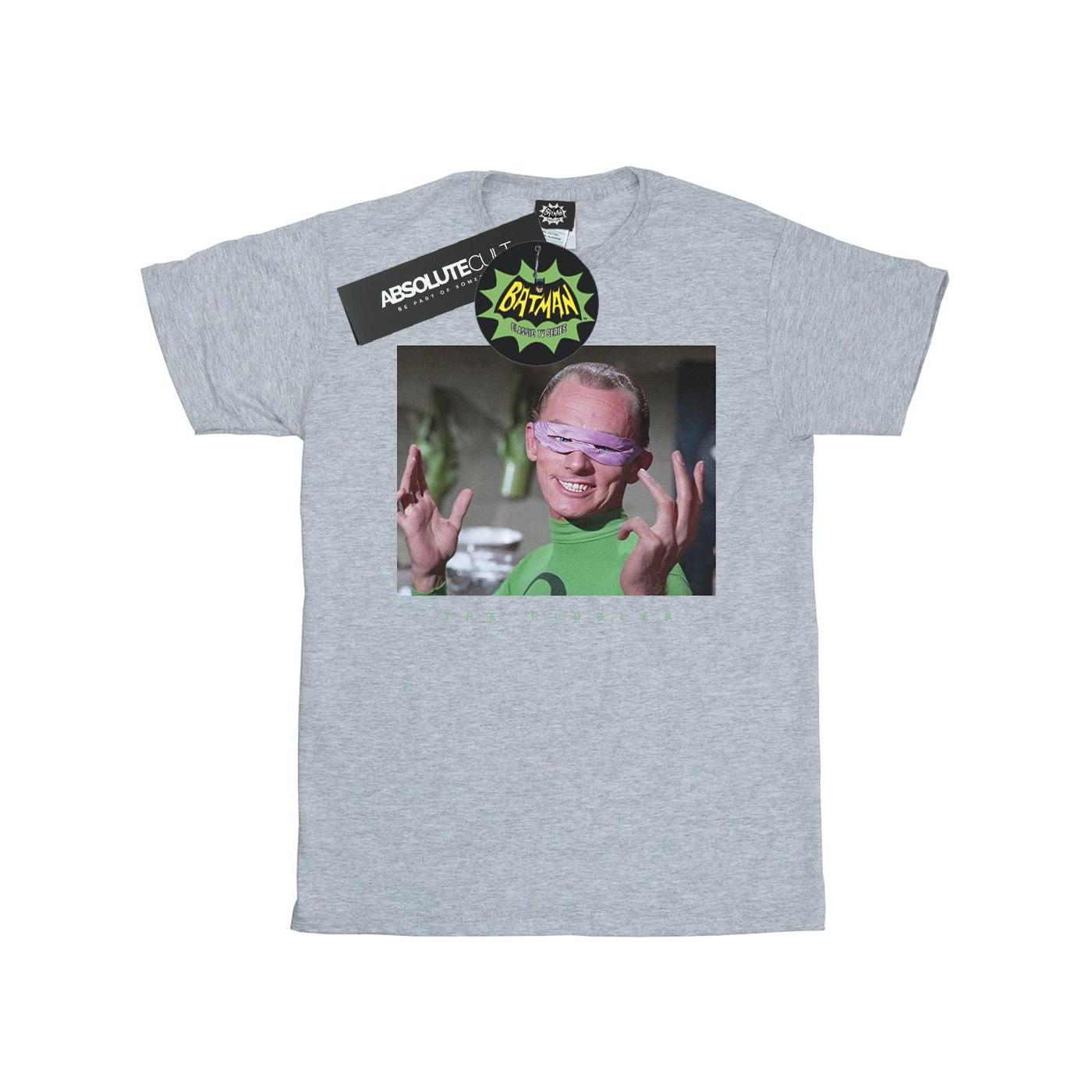 Image of Batman Tv Series The Riddler Photgraph Tshirt Jungen Grau 152-158