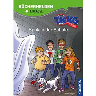 TKKG Junior, Bücherhelden 1. Klasse, Spuk in der Schule Vogel, Kirsten; Julian, COMICON S.L.; Beroy + San (Illustrationen) Copertina rigida 