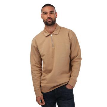 Icon Sweatshirt mit halbem Reißverschluss