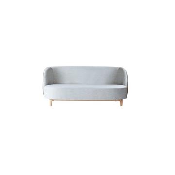 2-Sitzer-Sofa mit massivem Eichenholzgestell undem Stoffbezug Hoya