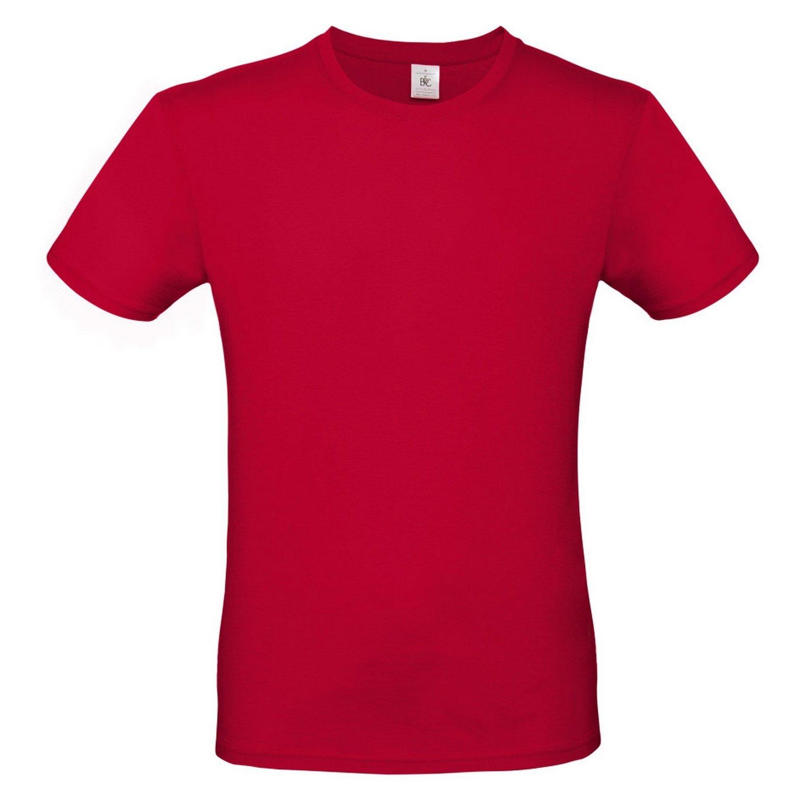 Image of B&c Tshirt #e150 Herren Rot Bunt M