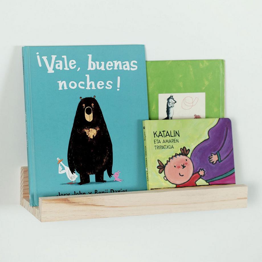 Calicosy Wandregal aus massiver Kiefer - L40 x H7 cm  