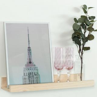 Calicosy Mensola da parete in Pino massiccio - L40 x H7 cm  