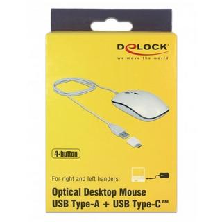 DeLock  12532 souris Ambidextre USB Type-A Optique 3200 DPI 