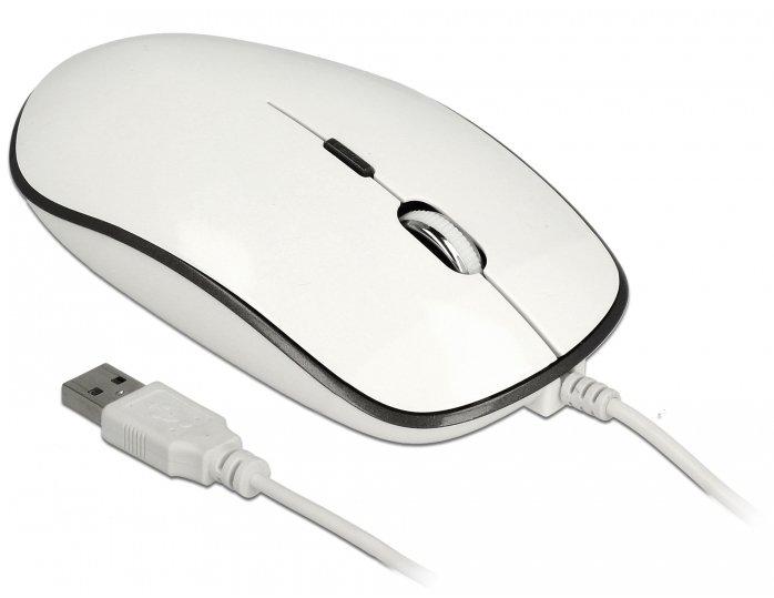 DeLock  12532 souris Ambidextre USB Type-A Optique 3200 DPI 