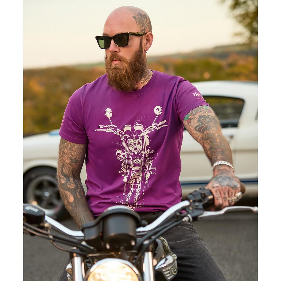 Joe Browns T-Shirt avec Imprimé Moto Esquissé  