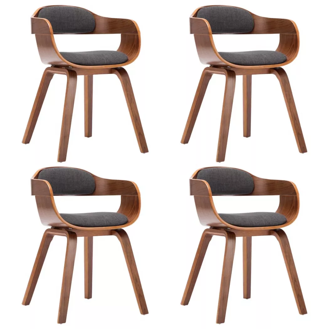VidaXL - Chaise de salle à manger tissu, One Size, Gris