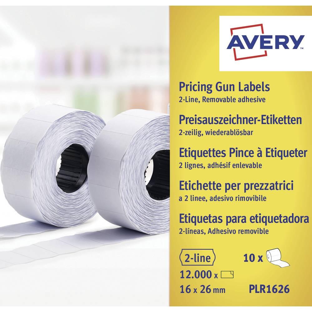 Avery-Zweckform  Etichetta per prezzo  Staccabile Larghezza etichette: 26 mm Altezza etichette: 16 mm Bianco 12000 