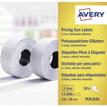 Etichetta per prezzo  Staccabile Larghezza etichette: 26 mm Altezza etichette: 16 mm Bianco 12000