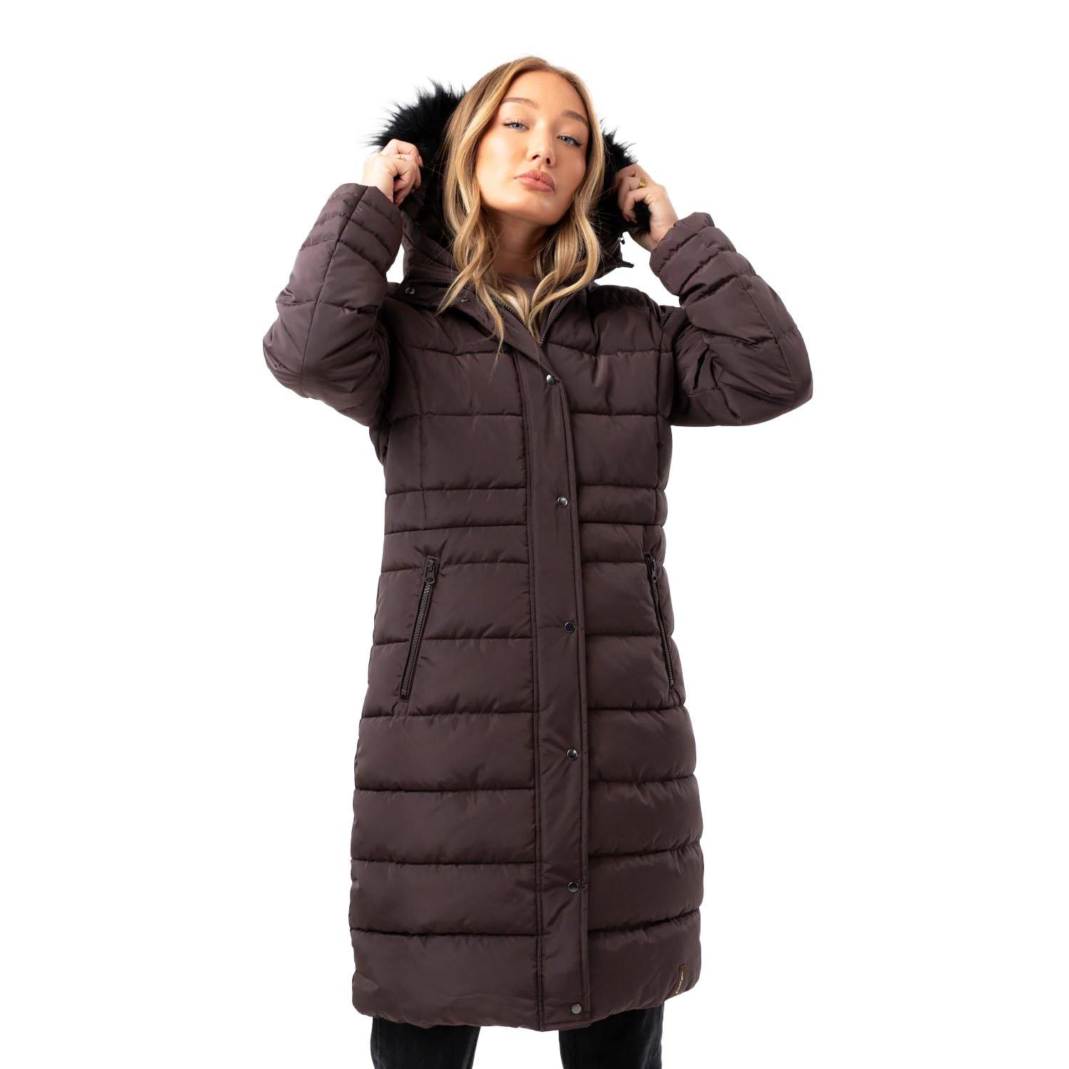 Image of Steppjacke Damen Charcoal Black 32