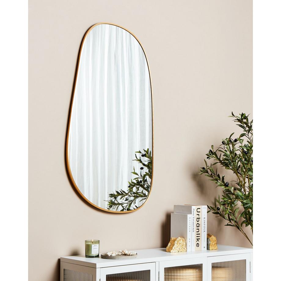 Beliani Miroir en Aluminium  VERNAIS  