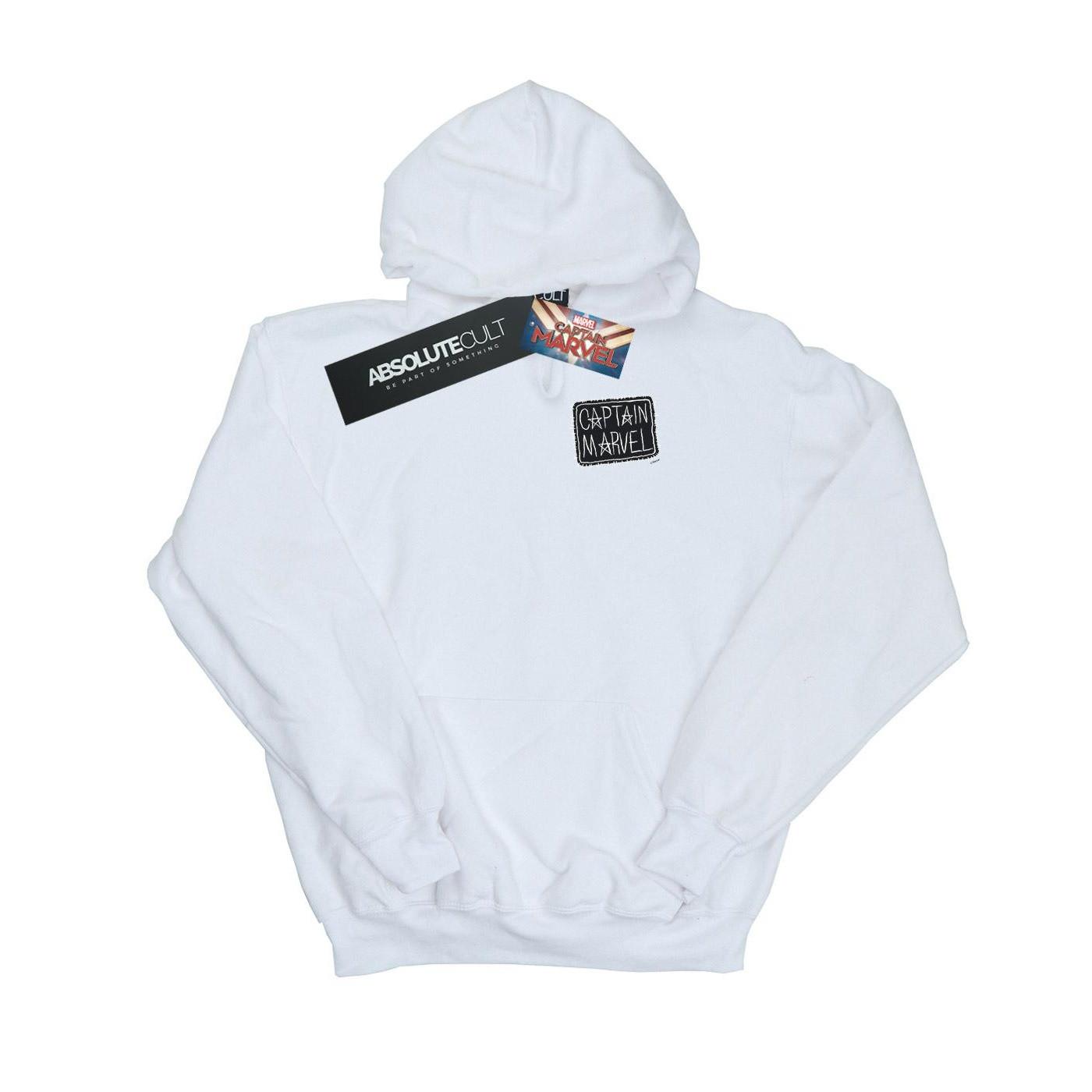 Image of Captain Breast Patch Kapuzenpullover Mädchen Weiss 128