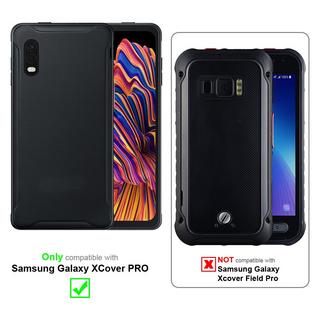 Cadorabo  Housse compatible avec Samsung Galaxy XCover PRO - Coque de protection avec fermeture magnétique, fonction de support et compartiment pour carte 