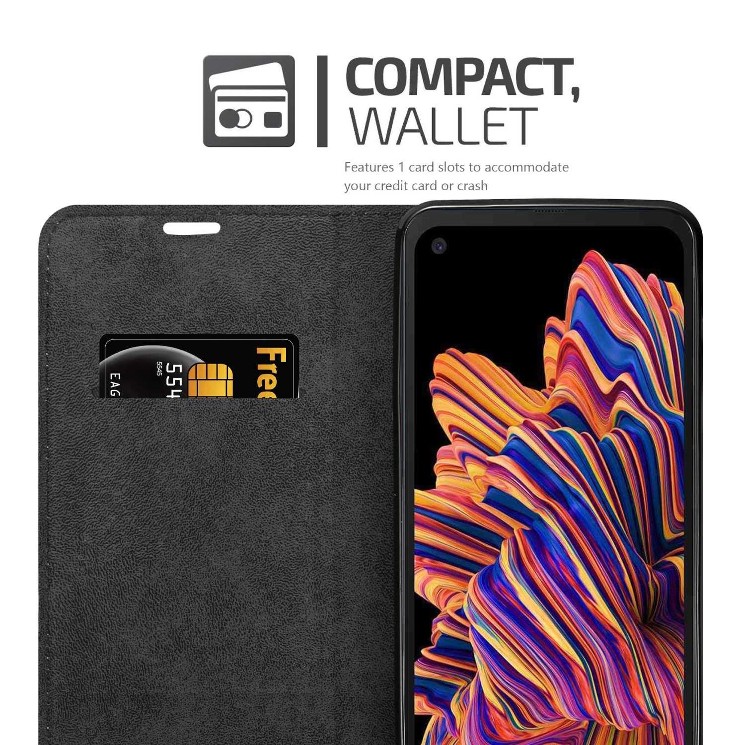 Cadorabo  Housse compatible avec Samsung Galaxy XCover PRO - Coque de protection avec fermeture magnétique, fonction de support et compartiment pour carte 