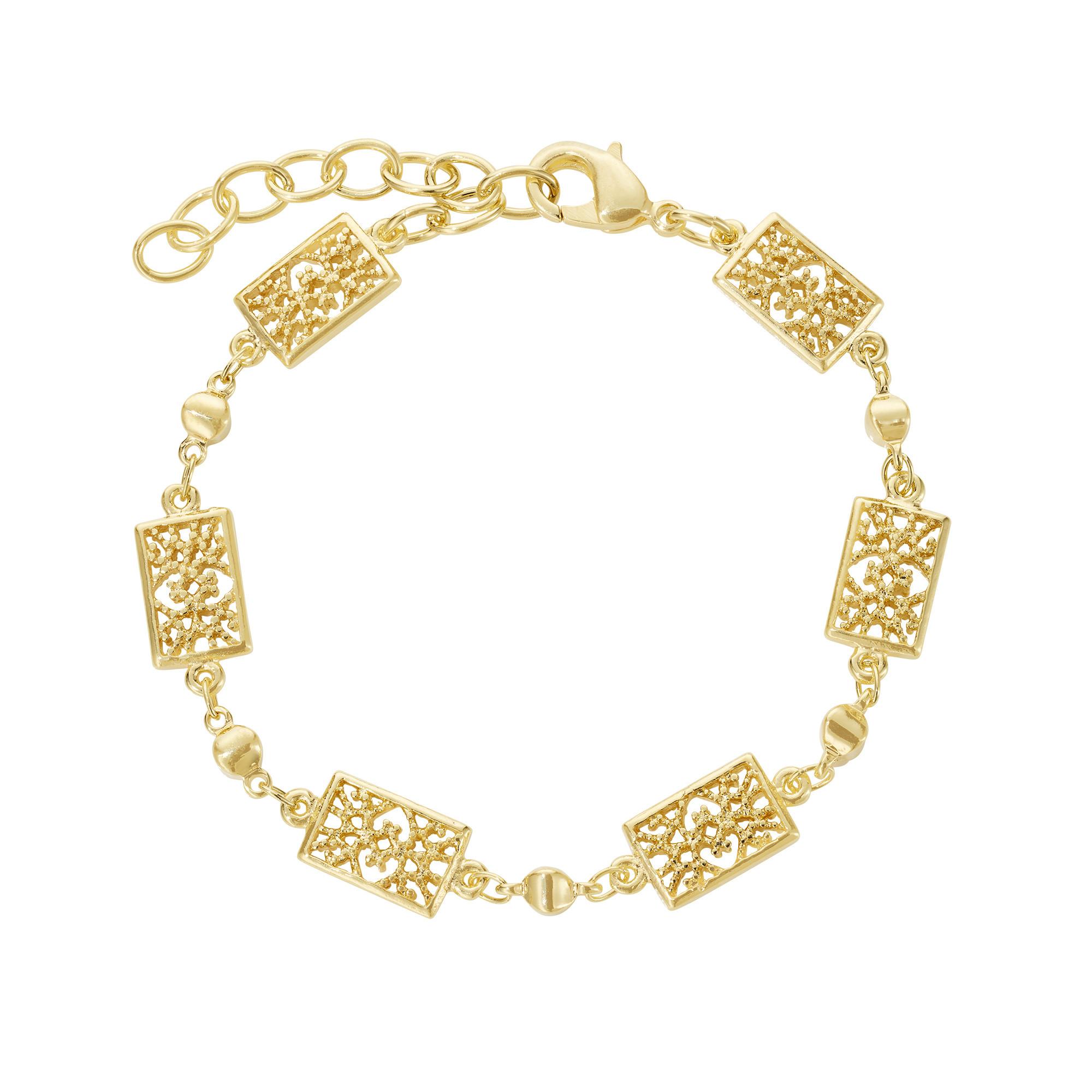 Image of Armband Vergoldet "coco" Damen Gold 16cm