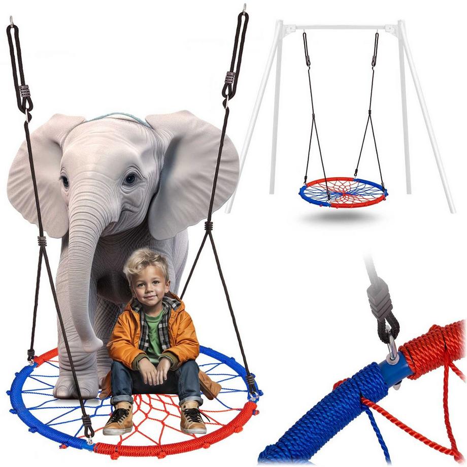 Bocianrede Schaukel SWINGO 95 cm Blau/Rot