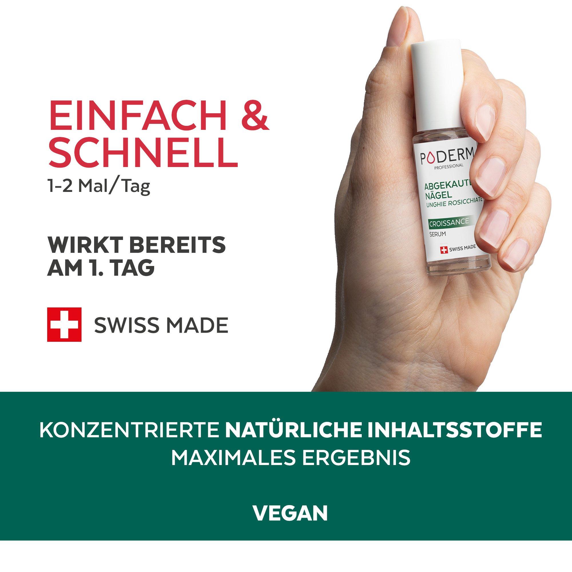 PODERM  Abgekaute Nägel Stopp-Serum - Swiss Made 