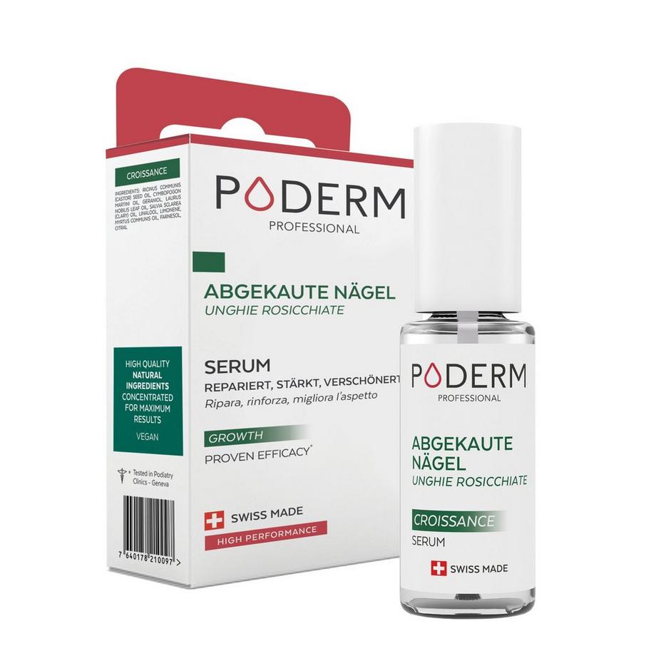 PODERM  Ongle Rongé Soin Croissance Bio - Swiss Made 