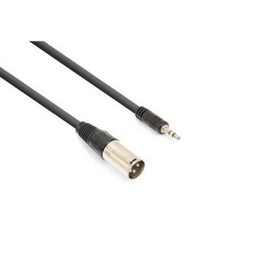Vonyx CX318-05 cavo audio 0,5 m XLR (3-pin) 3.5mm Nero