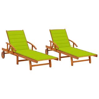 VidaXL Chaise longue bois d'acacia  