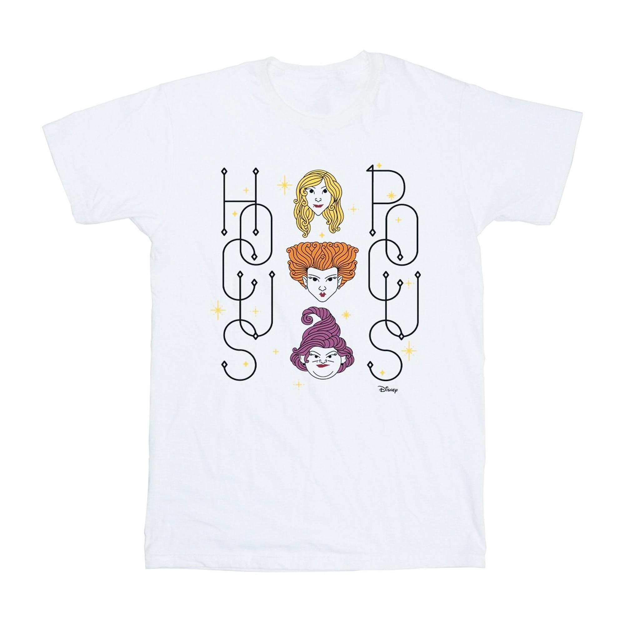 Image of Hocus Pocus Faces Tshirt Unisex Weiss 152-158