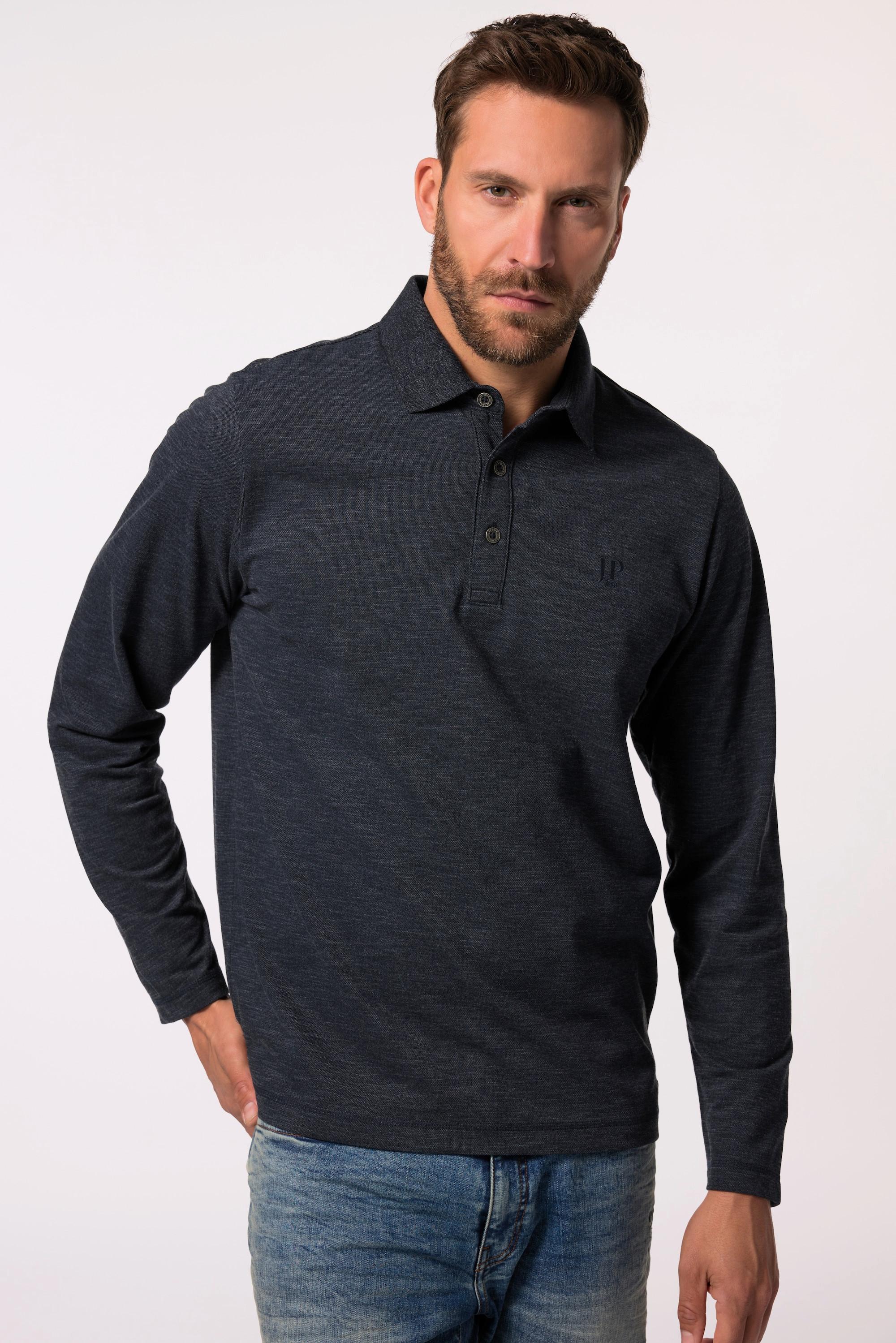 JP1880  Maglia polo con maniche lunghe, fino alla tg. 8XL 