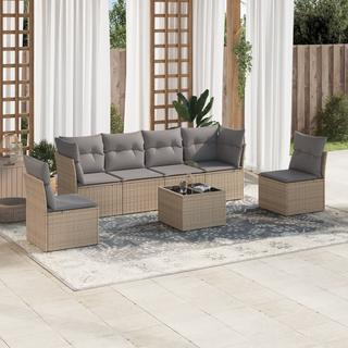 VidaXL set divano da giardino Polirattan  