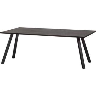 mutoni Table en bois massif Tablo chêne noir nuit 180x90  