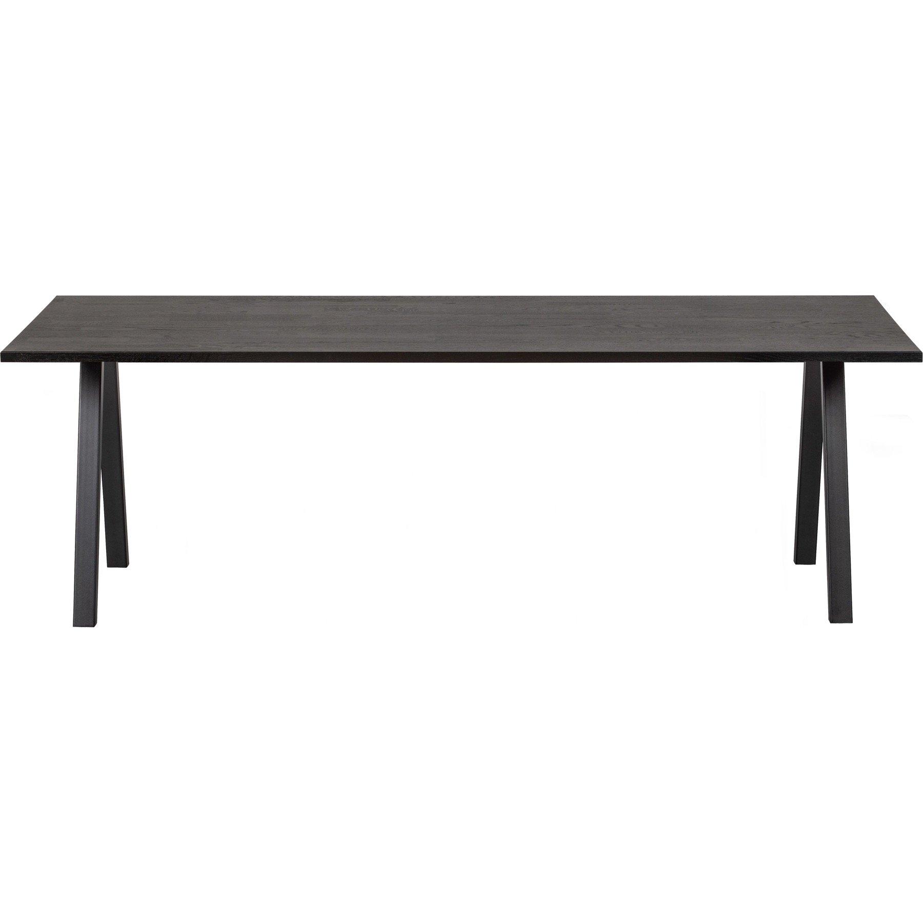 mutoni Massivholztisch Tablo Eiche blacknight 180x90  