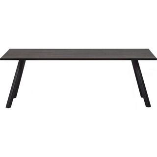 mutoni Table en bois massif Tablo chêne noir nuit 180x90  