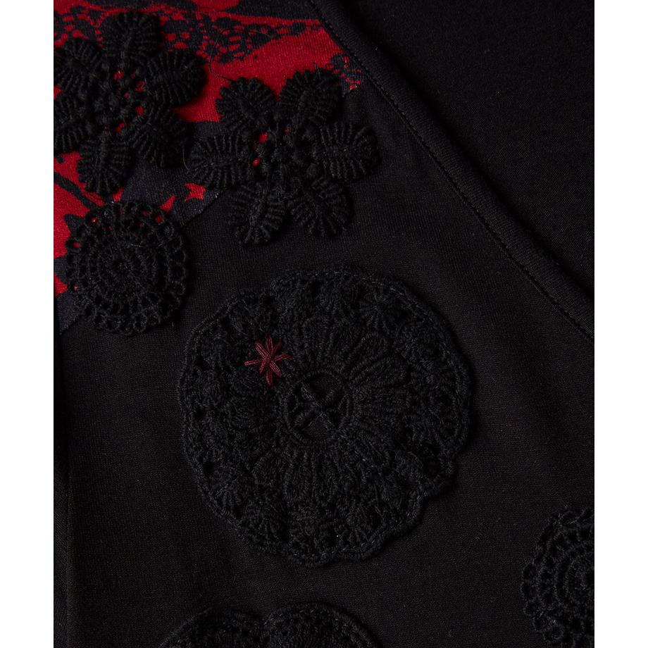 Joe Browns Bedruckte Tunika Spitzenbesatz Blumenapplikationen  