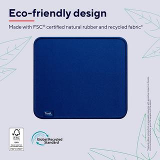 Trust  Boye Mousepad aus 100 % recyceltem Material Eco Blue 