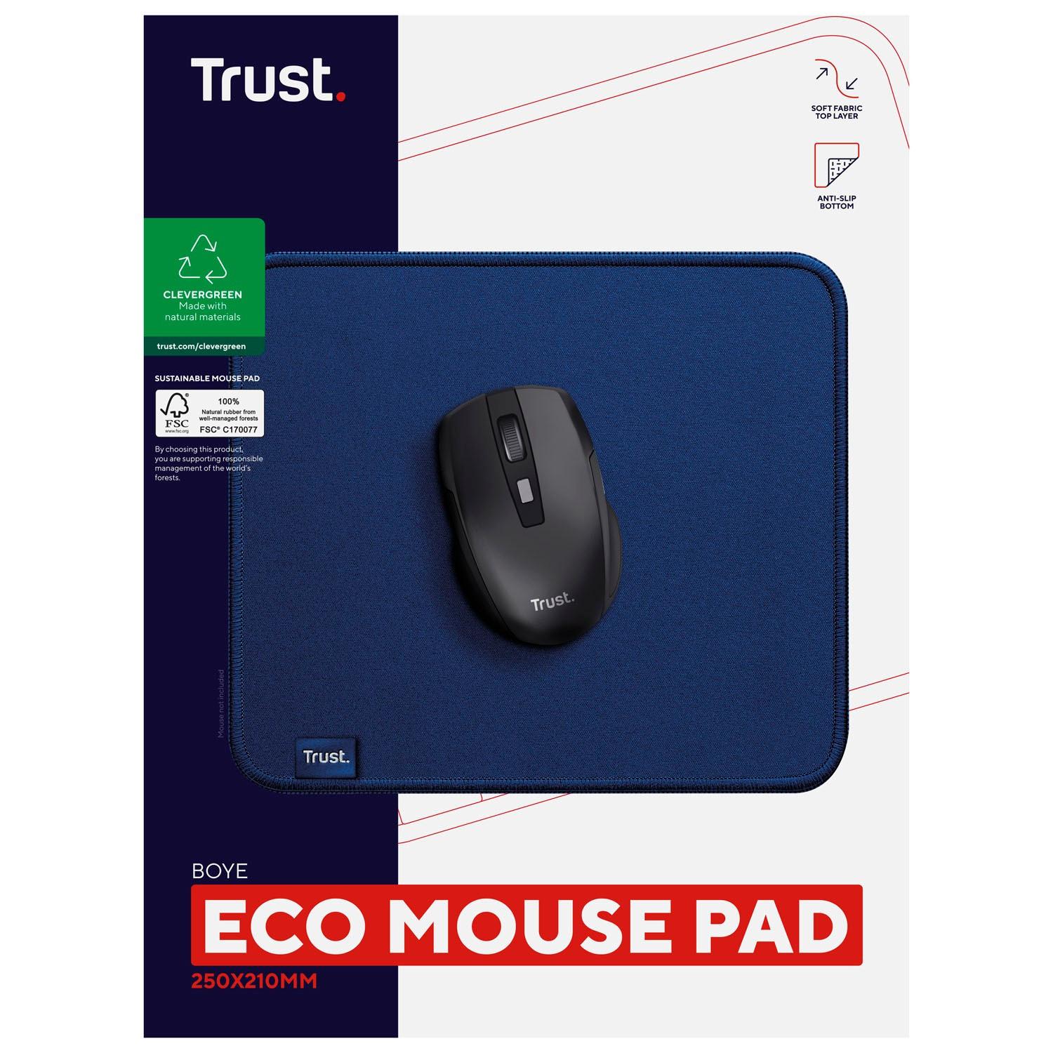 Trust  Boye Mousepad aus 100 % recyceltem Material Eco Blue 