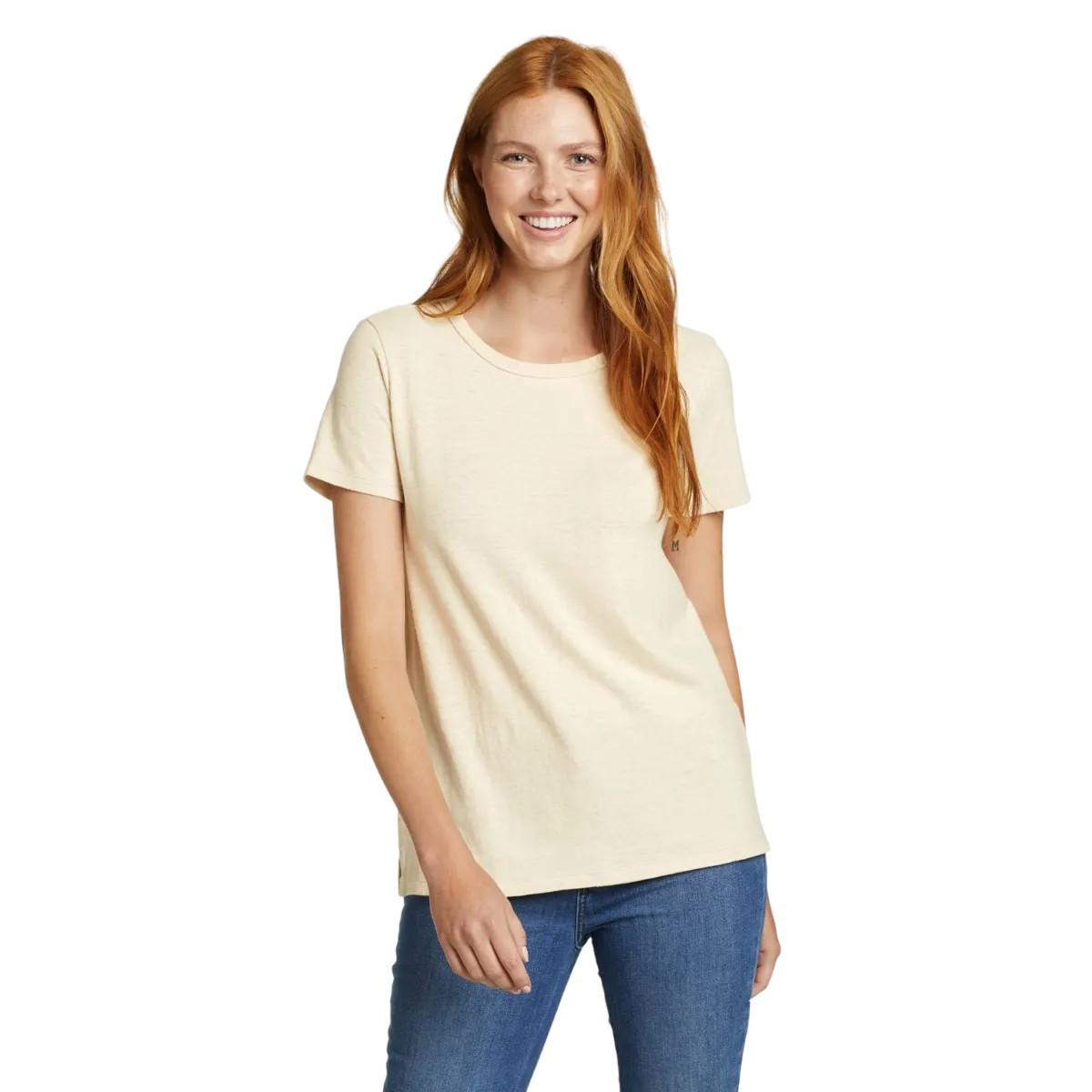 Image of Hemplify Tshirt Kurzärmlig Damen Elfenbein S
