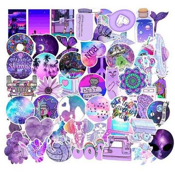 Aufkleberpaket - Purple Mix 2