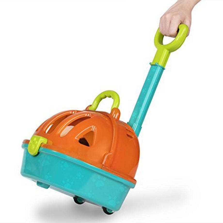 Activity-board  Tierarztkoffer auf Rädern für Kinder mit Kuscheltierhund, Stethoskop, Spritze - 