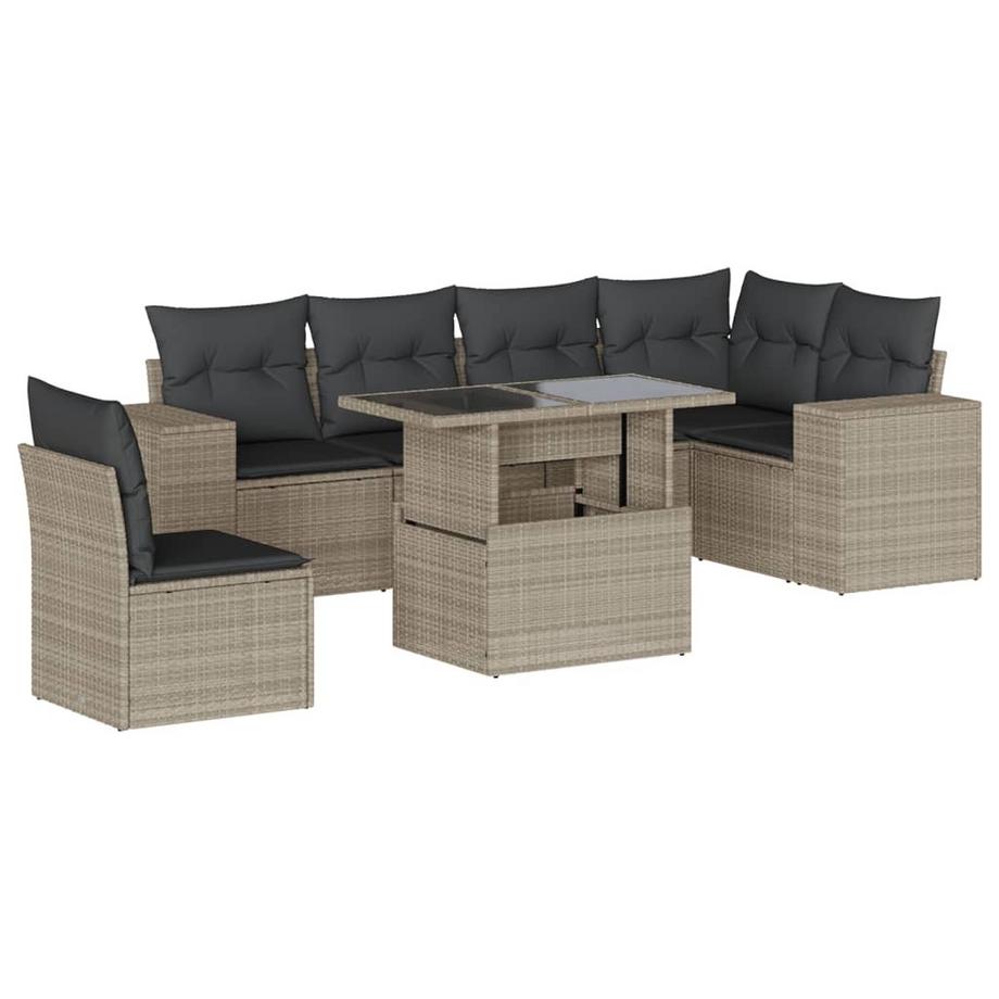 set divano da giardino Polirattan
