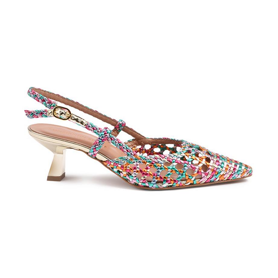 Konstantin Starke Perla Gewebte Slingback Pumps  