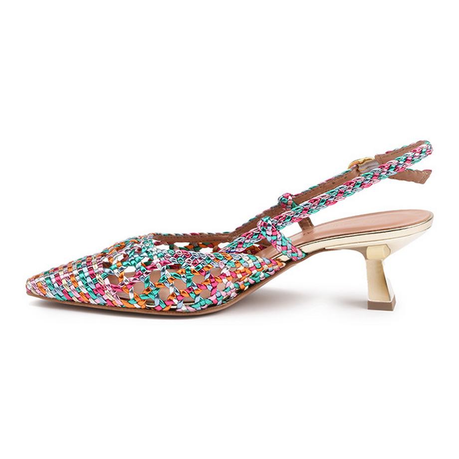 Konstantin Starke Perla Gewebte Slingback Pumps  