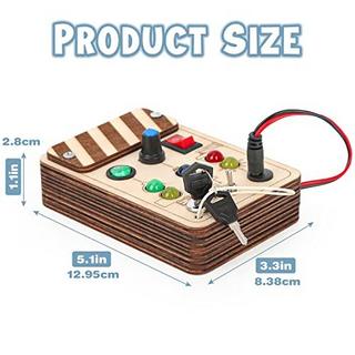 Activity-board  Busy Board Babyspielzeug Lichtschalter Spielzeug Holzspielzeug Motorische Aktivität Lernspielzeug 