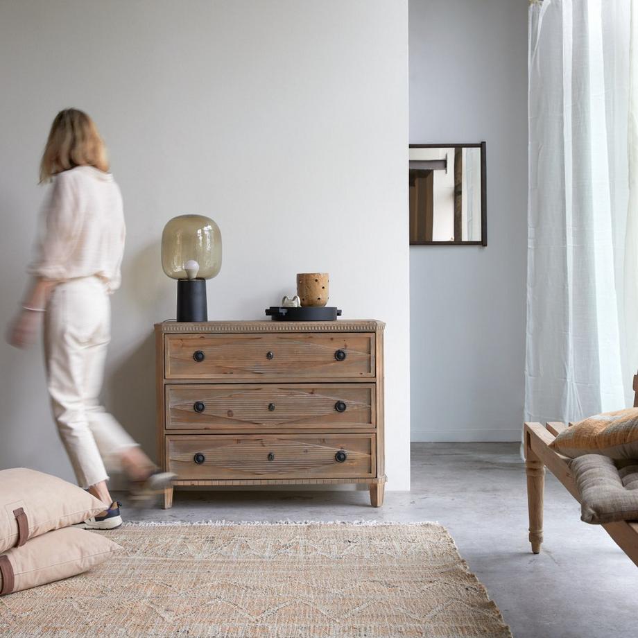 Tikamoon Kommode aus massiver recycelter Pinie Emily  