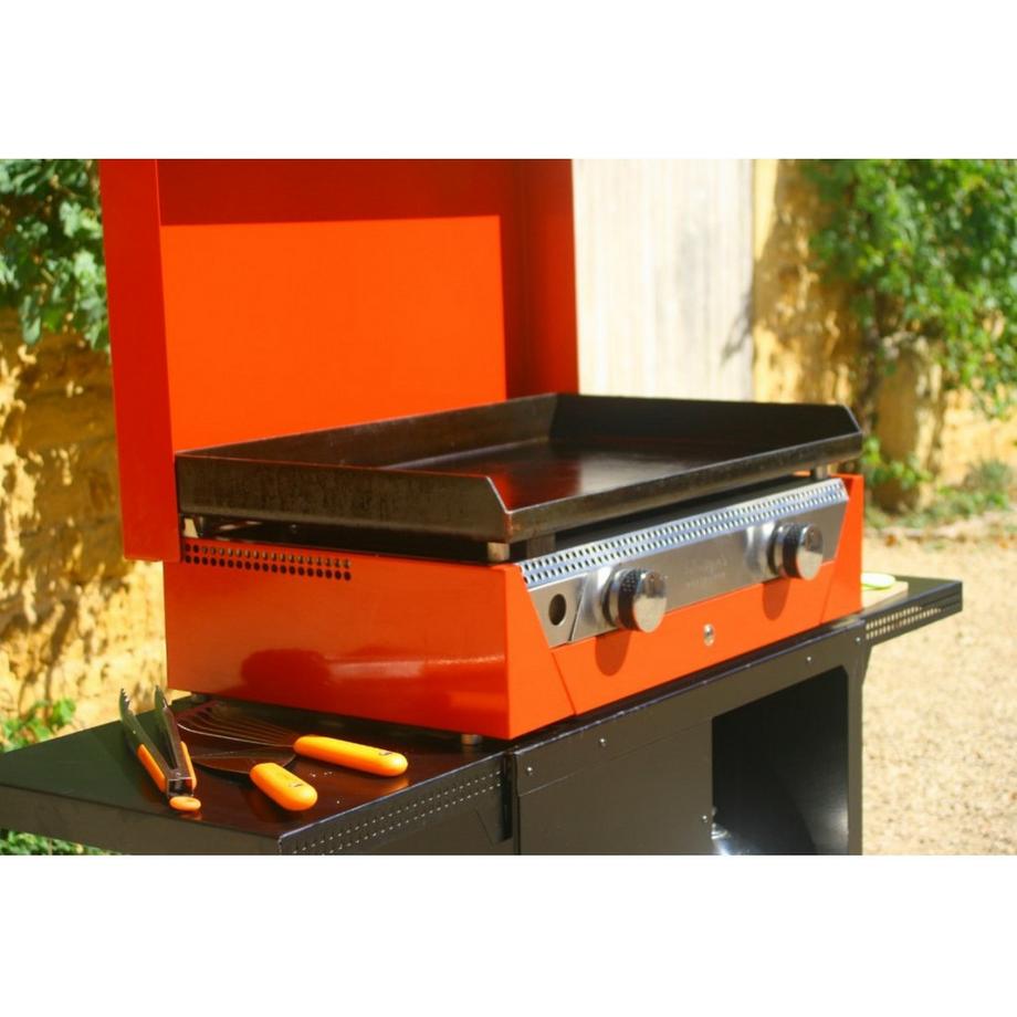 Simogas Plancha Gaz Rainbow, plaque acier, 70x40 cm  