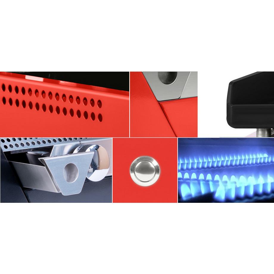 Simogas Plancha Gaz Rainbow, plaque acier, 70x40 cm  