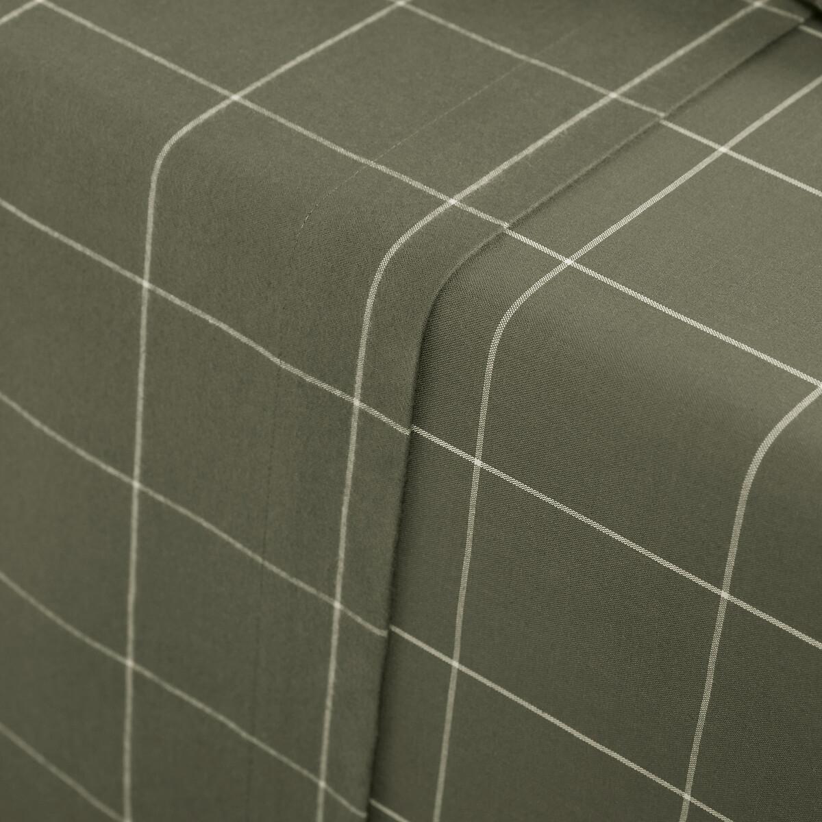 La Redoute Intérieurs Charlie Lenzuolo Piatto Flanella Khaki  