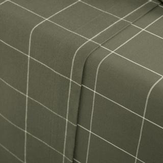 La Redoute Intérieurs Charlie Lenzuolo Piatto Flanella Khaki  