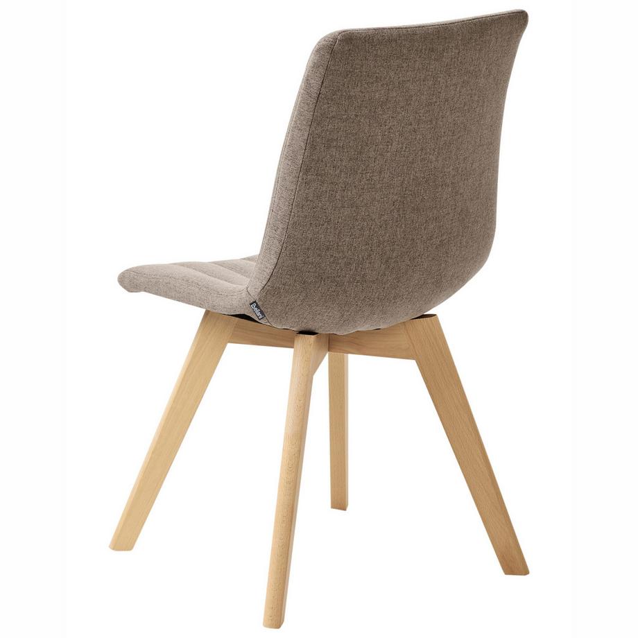 Beliani Lot de 2 chaises de salle à manger en Tissu  CALGARY  